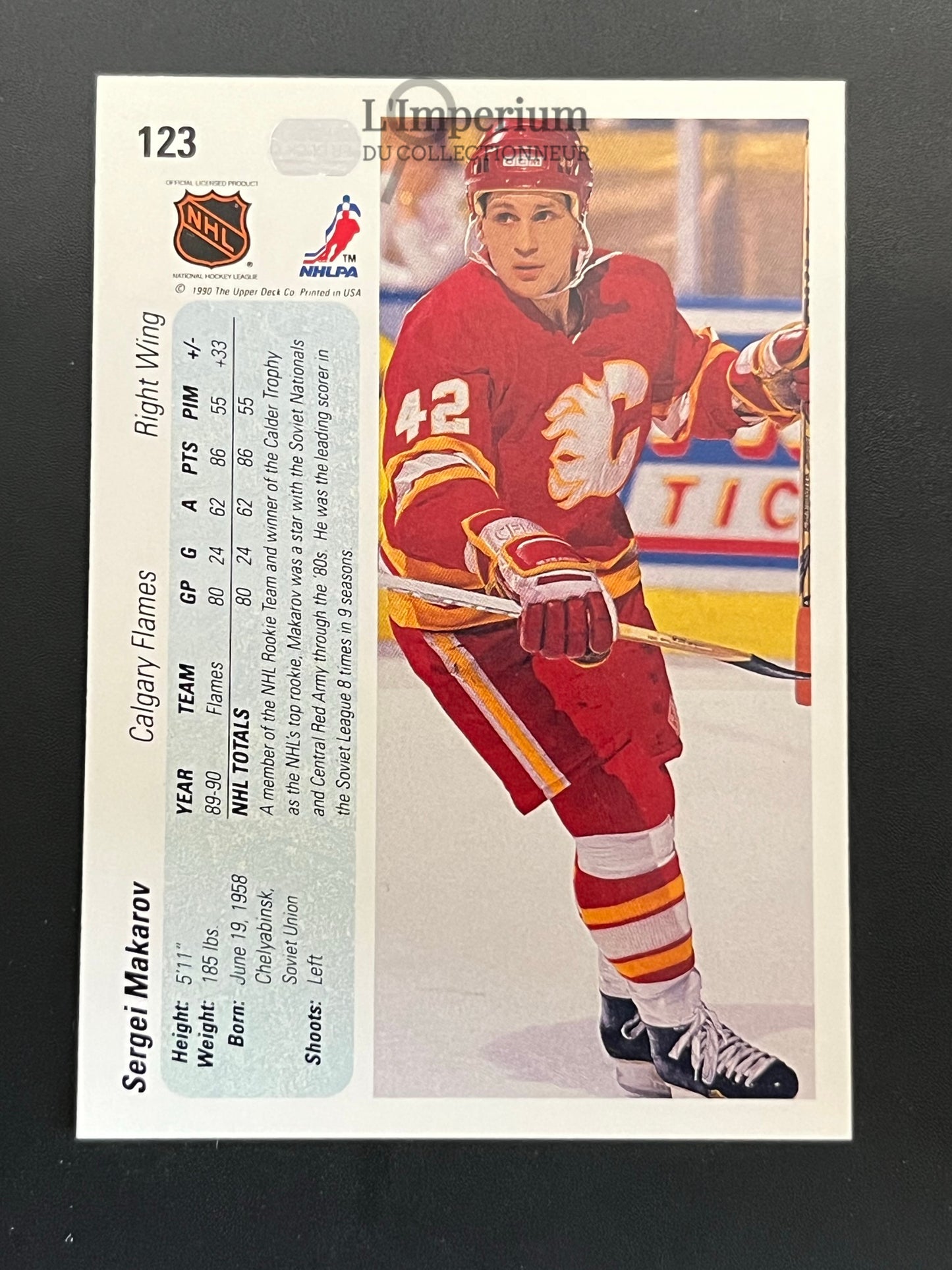 123. Sergei Marakov RC Upper Deck 1990-91 Hockey Card