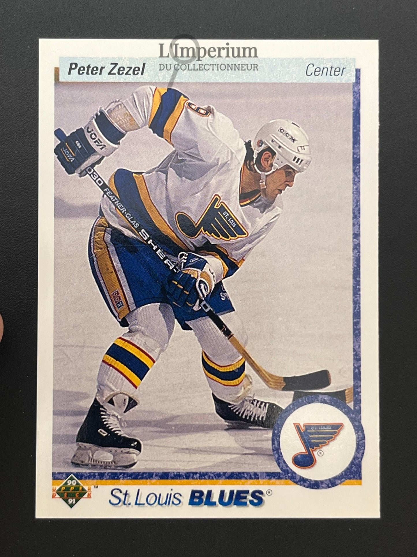 17. Peter Zezel Upper Deck 1990-91 Hockey Card
