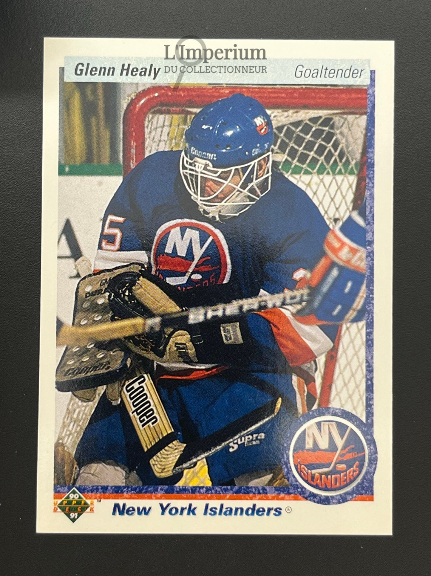 18. Glenn Healy RC Upper Deck 1990-91 Hockey Card