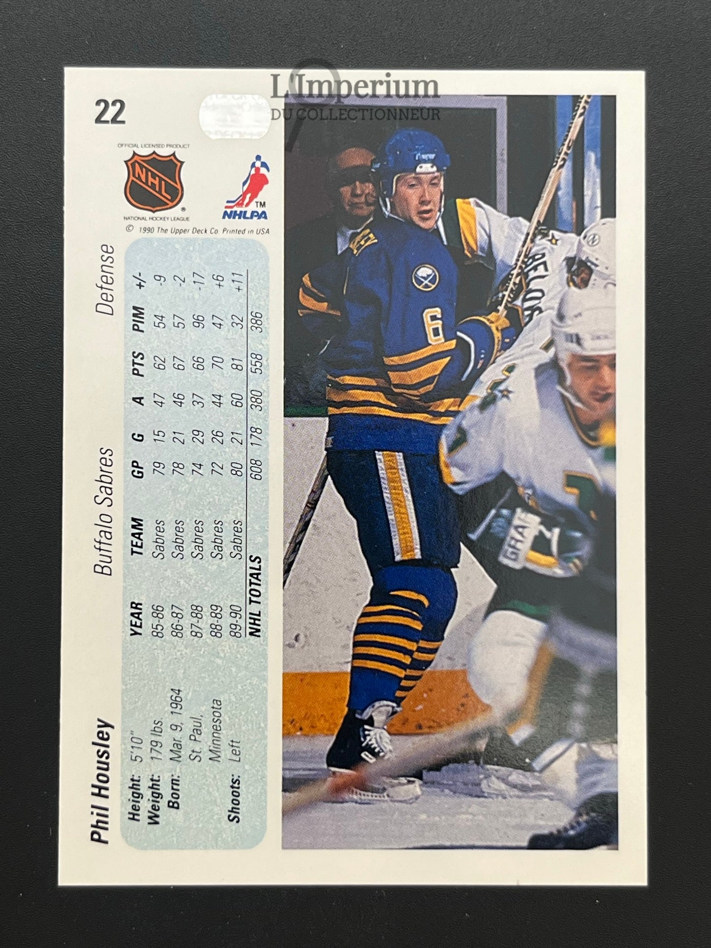 22. Phil Housley Upper Deck 1990-91 Hockey Card