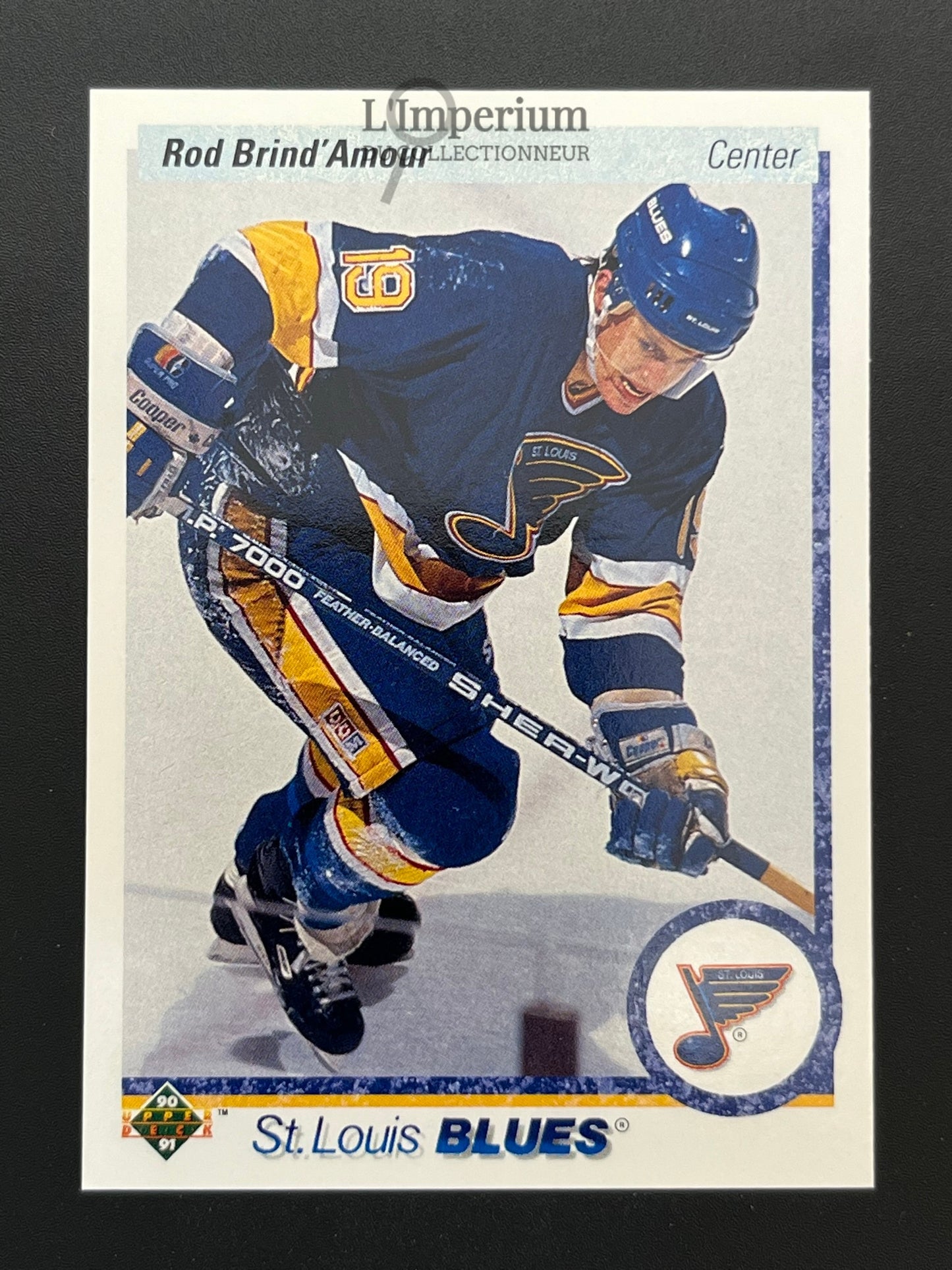 36. Rod Brind’Amour RC Upper Deck 1990-91 Hockey Card