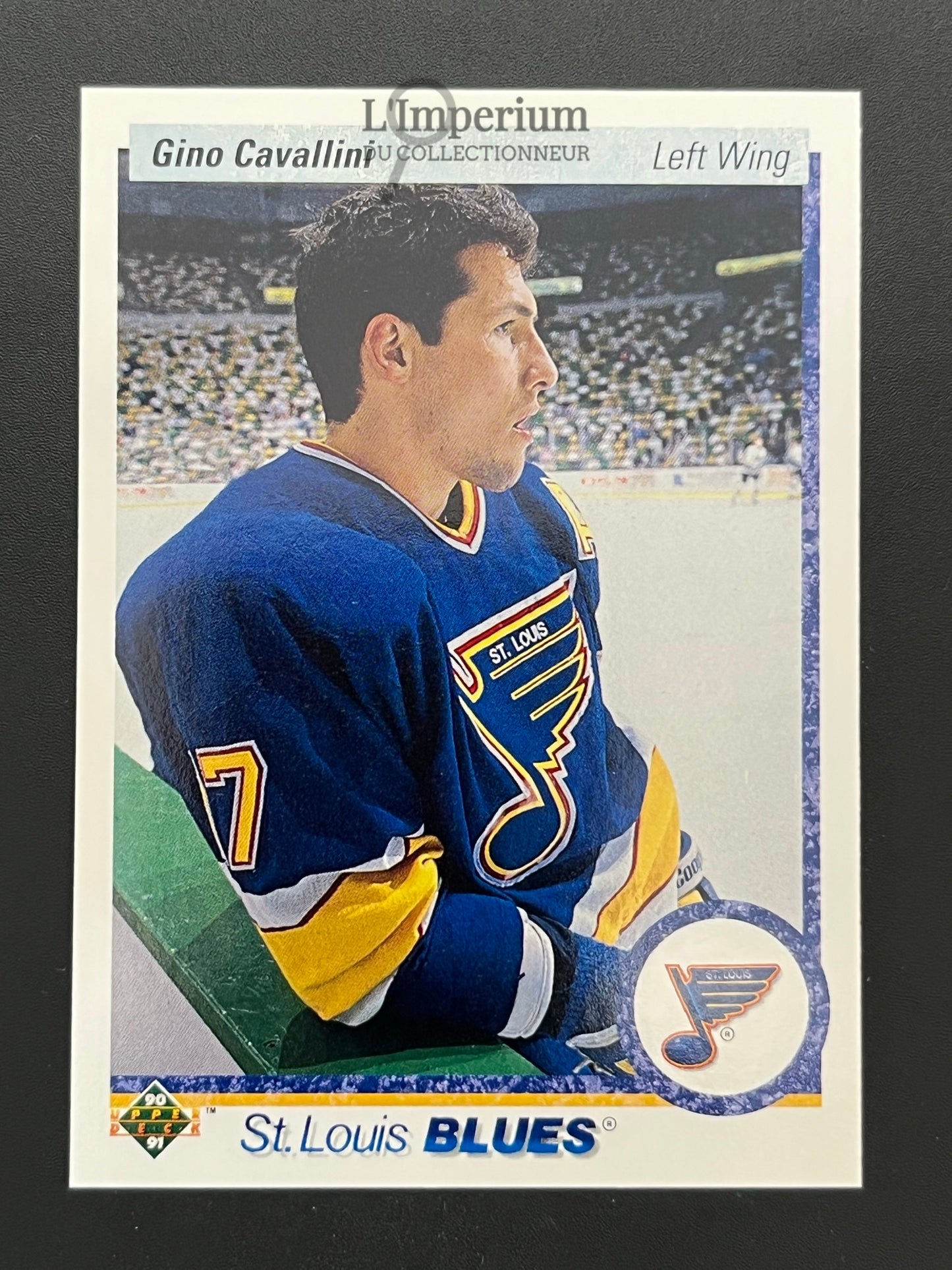 38. Gino Cavallini Upper Deck 1990-91 Hockey Card