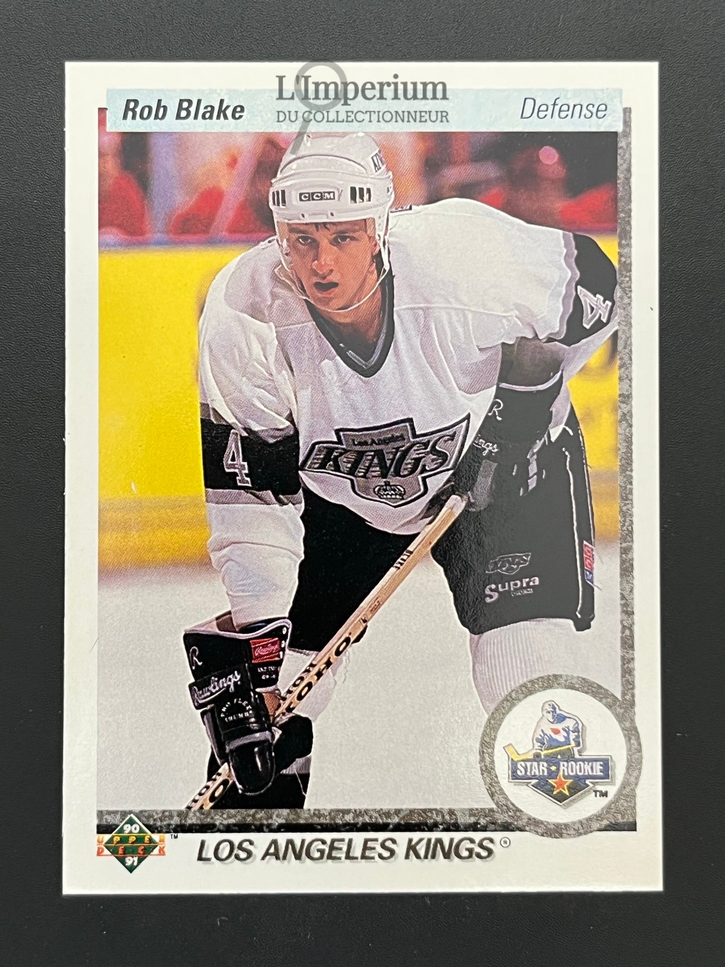 45. Rob Blake RC Upper Deck 1990-91 Hockey Card