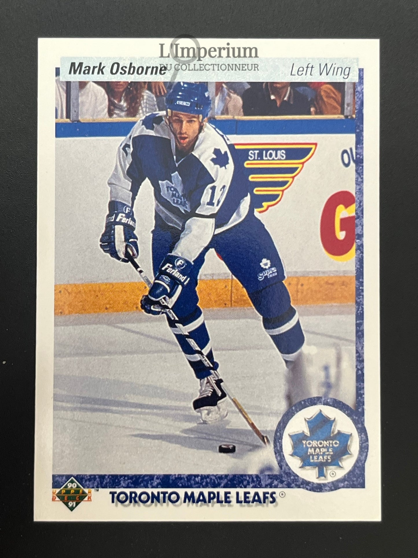 5. Mark Osborne Upper Deck 1990-91 Hockey Card
