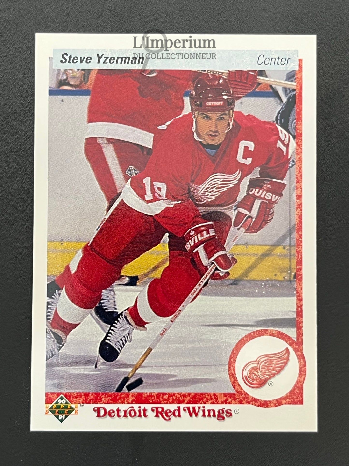 56. Steve Yzerman Upper Deck 1990-91 Hockey Card