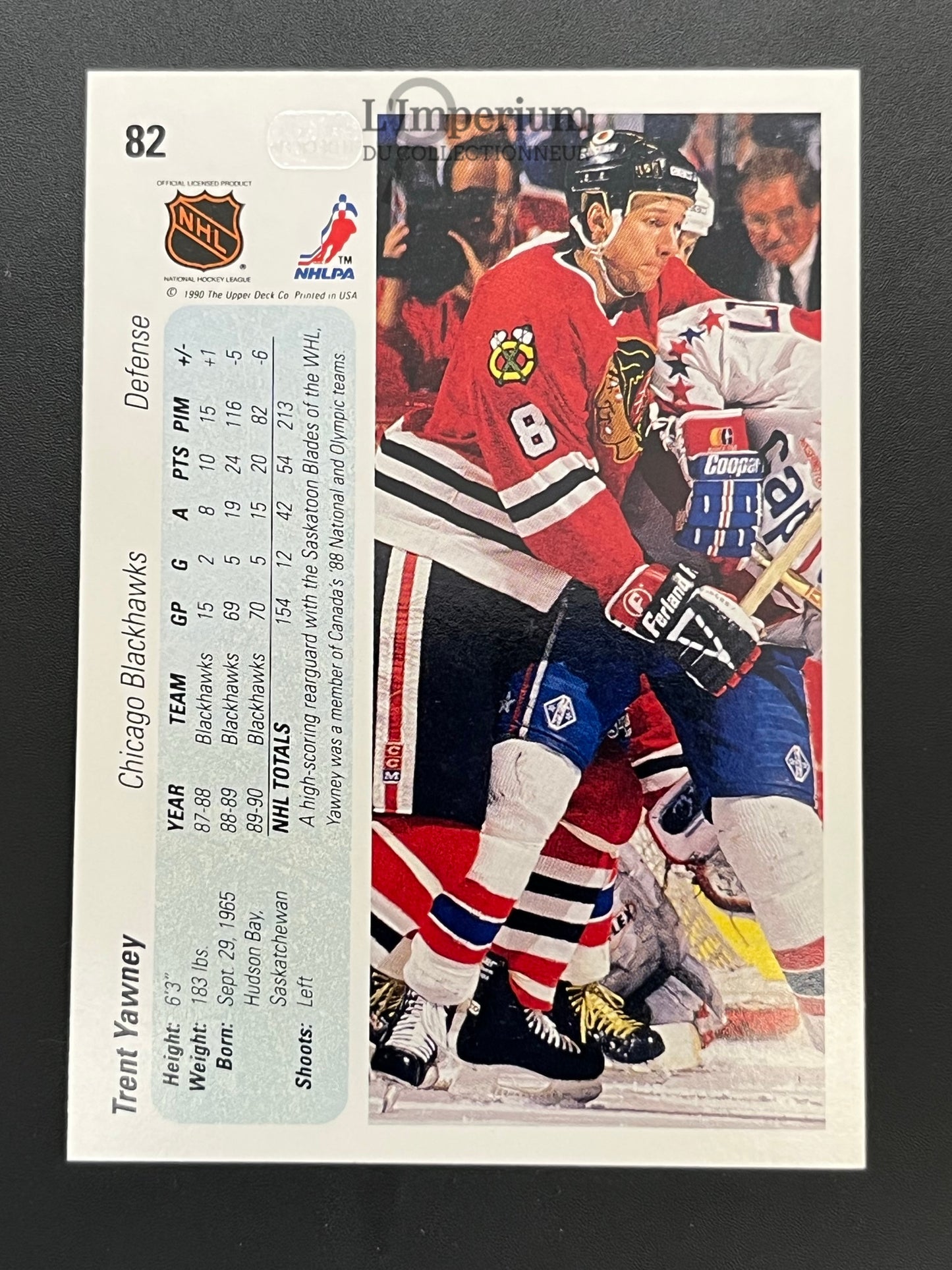 82. Trent Yawney Upper Deck 1990-91 Hockey Card