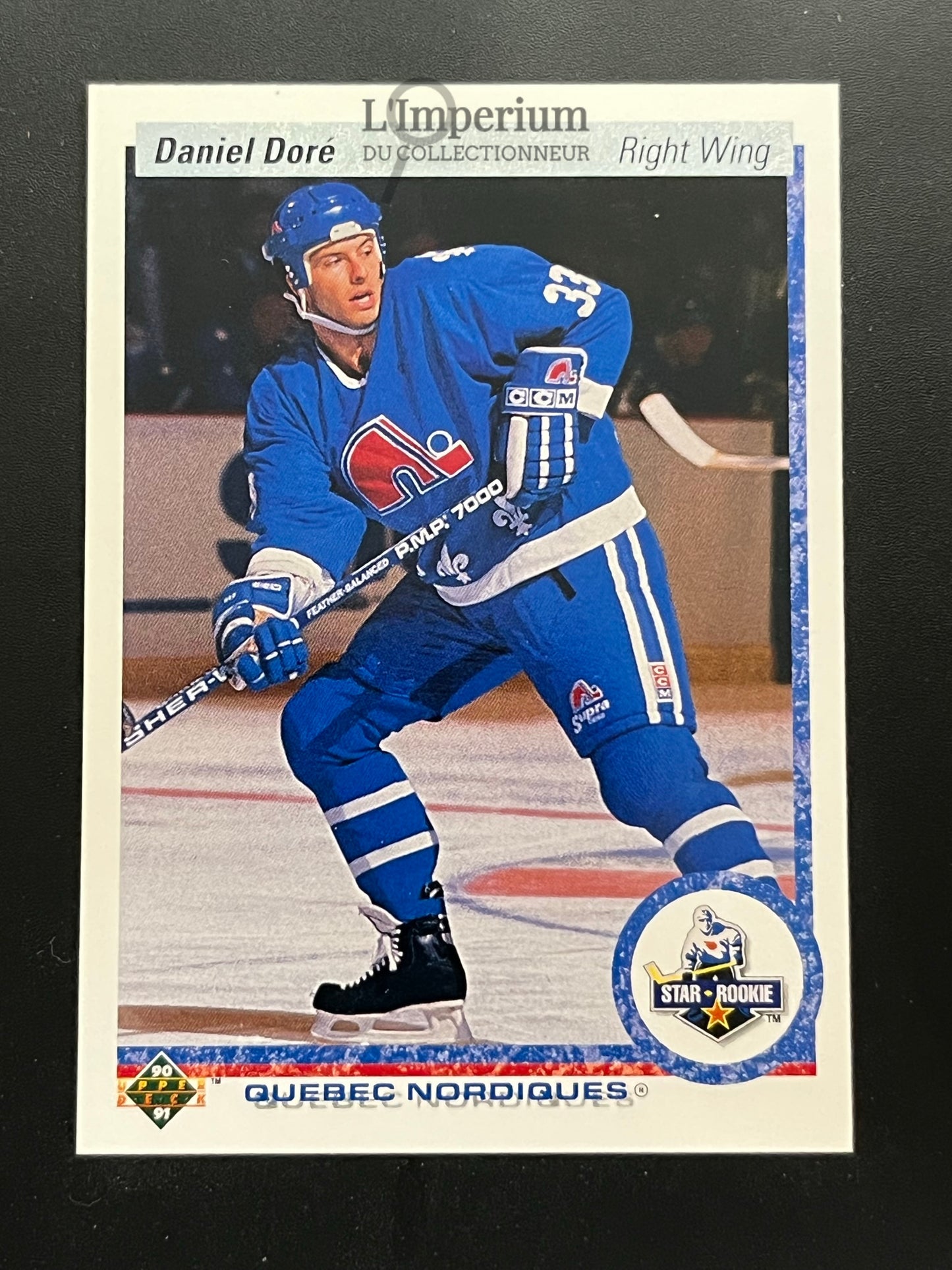 255. Daniel Dore RC Upper Deck 1990-91 Hockey Card