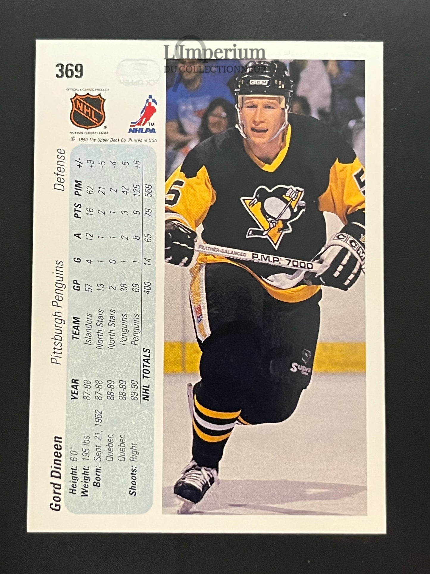 369. Gord Dineen Upper Deck 1990-91 Hockey Card