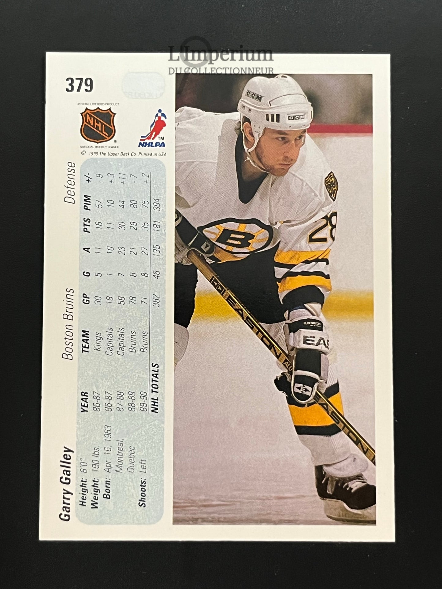 379. Garry Galley RC Upper Deck 1990-91 Hockey Card