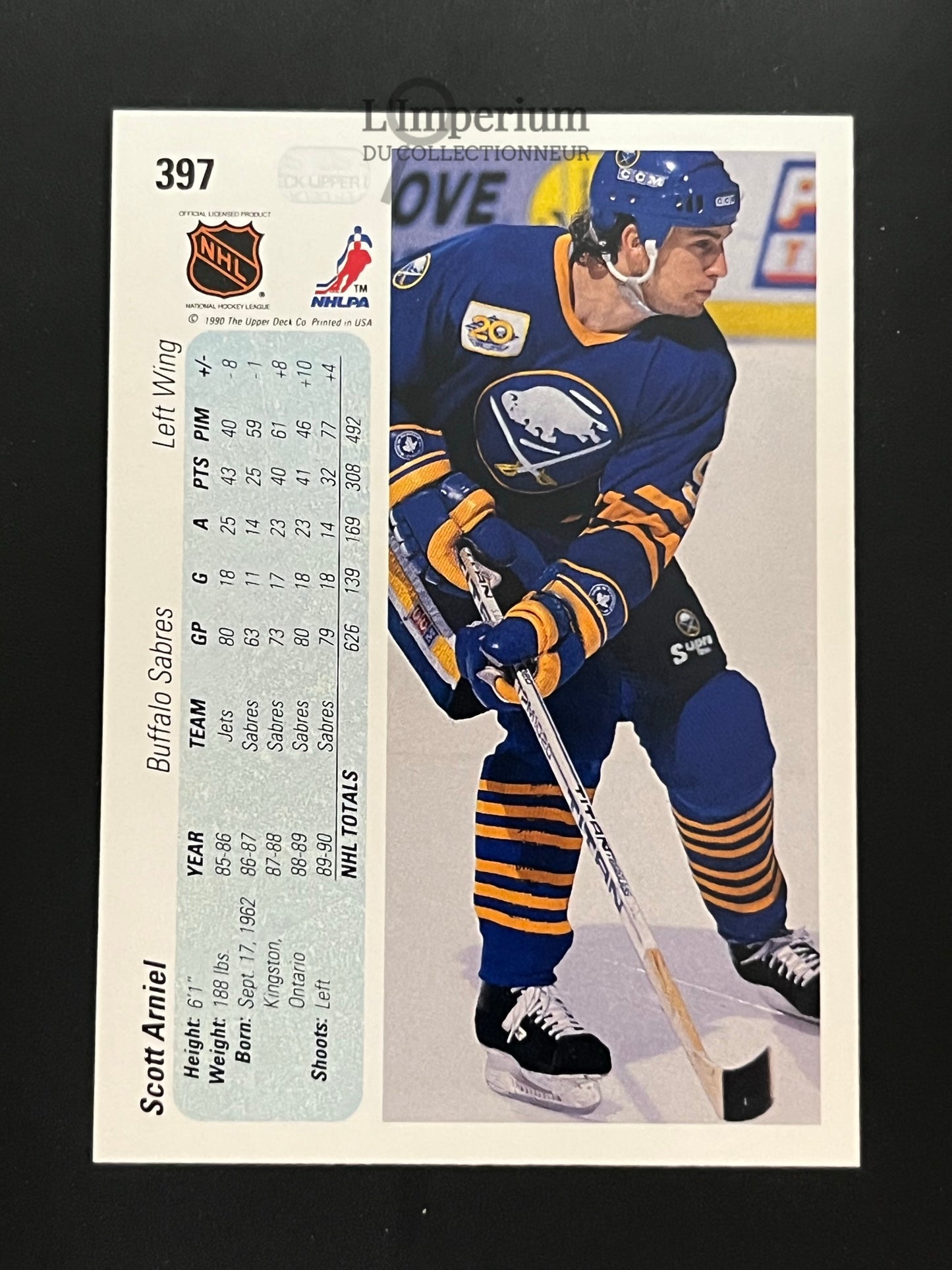 397. Scott Arniel Upper Deck 1990-91 Hockey Card