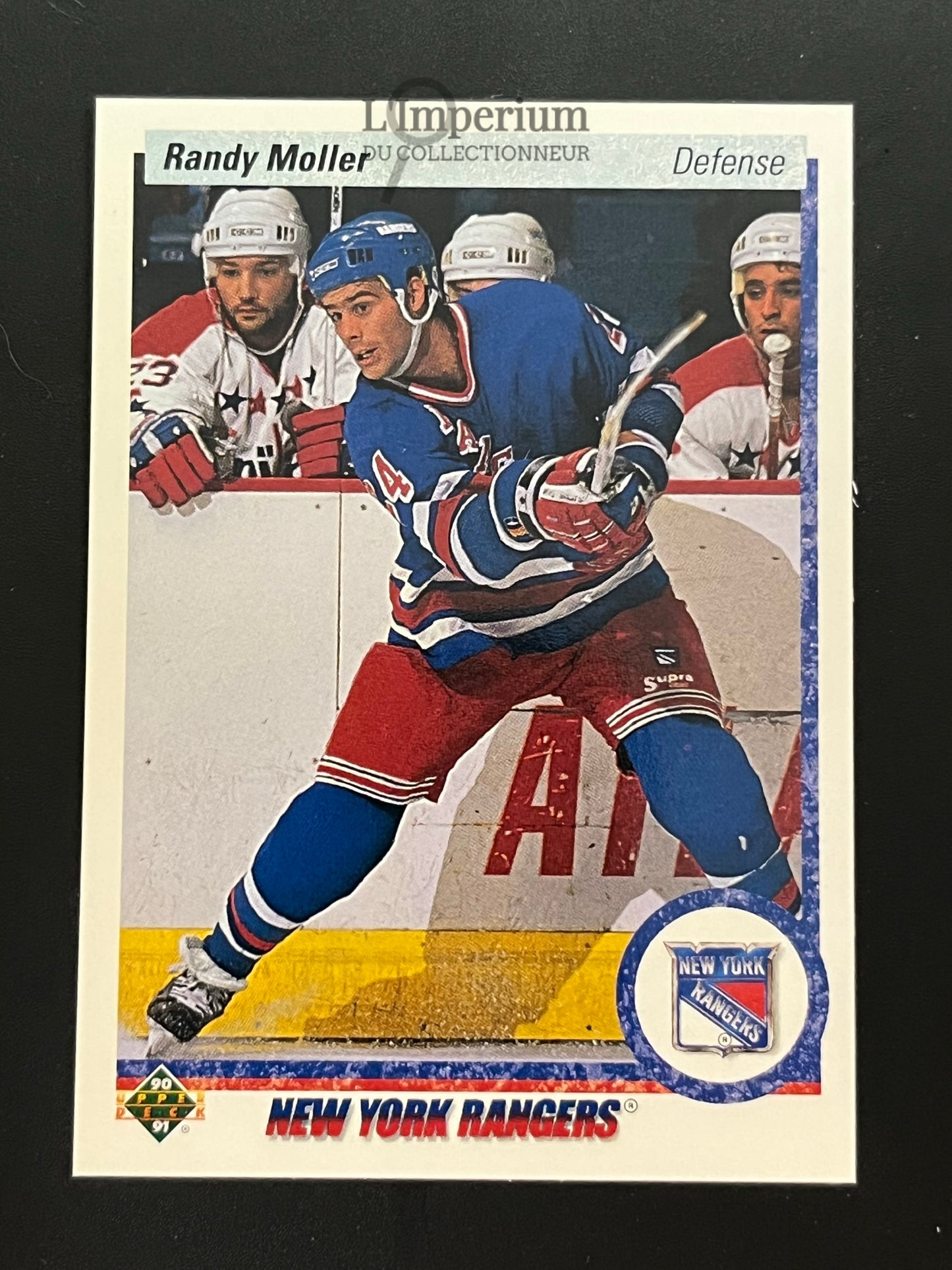 418. Randy Moller Upper Deck 1990-91 Hockey Card