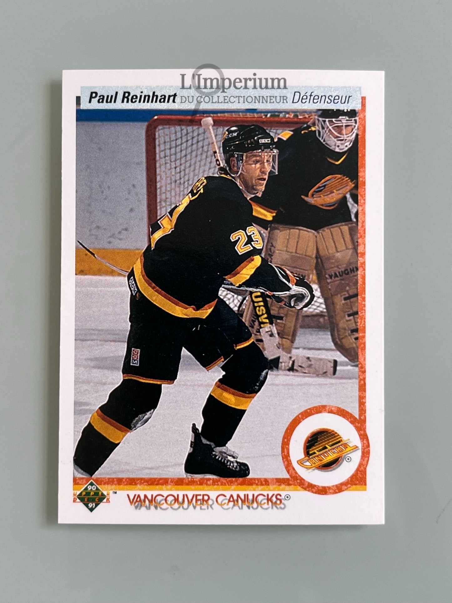 110. Paul Reinhart Upper Deck 1990-91 French Hockey Card