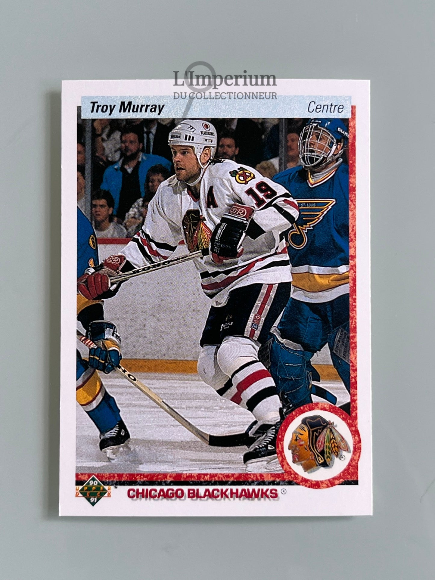 112. Troy Murray Upper Deck 1990-91 French Hockey Card
