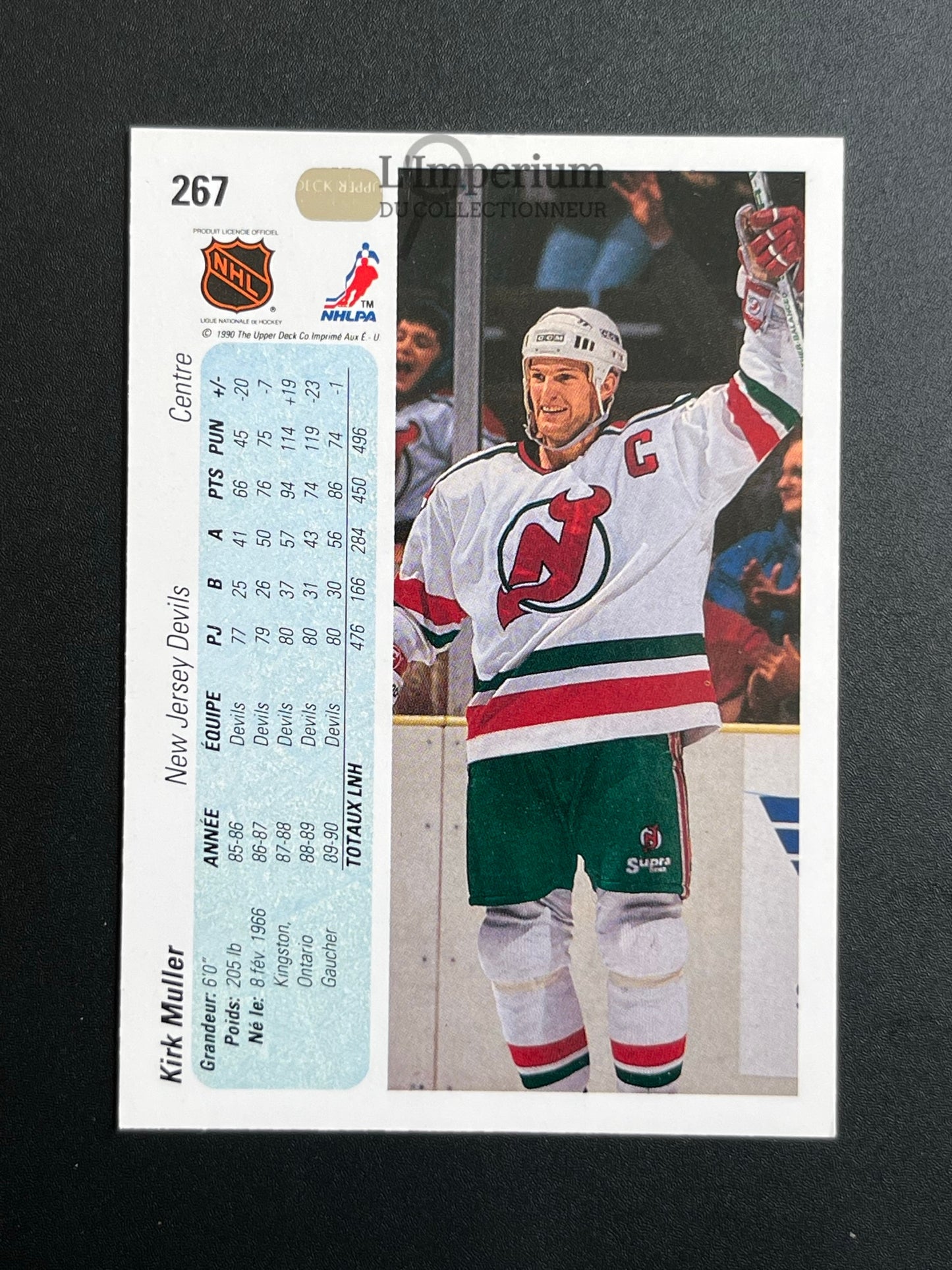 267. Kirk Muller Upper Deck 1990-91 French Hockey Card