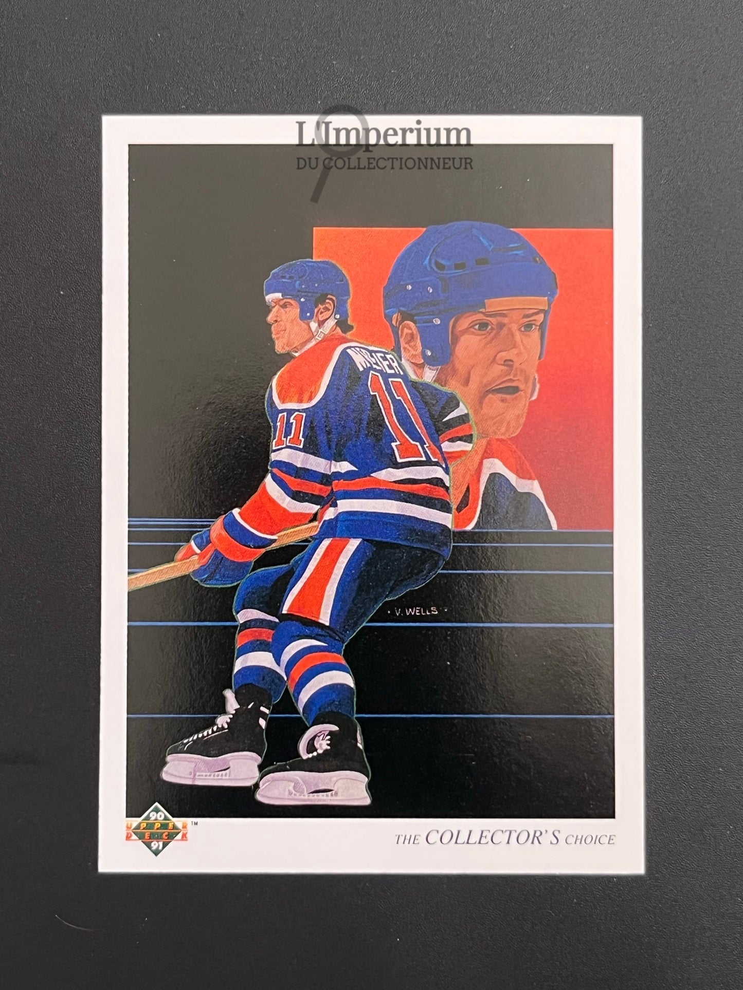 321. Mark Messier TC Upper Deck 1990-91 French Hockey Card