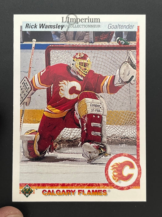 10. Rick Wamsley Upper Deck 1990-91 Hockey Card