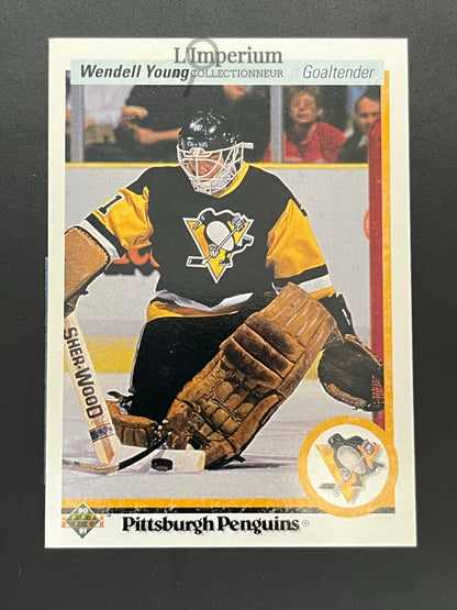 102. Wendell Young RC Upper Deck 1990-91 Hockey Card