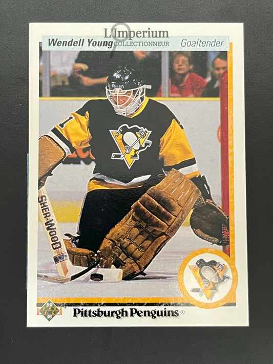 102. Wendell Young RC Upper Deck 1990-91 Hockey Card