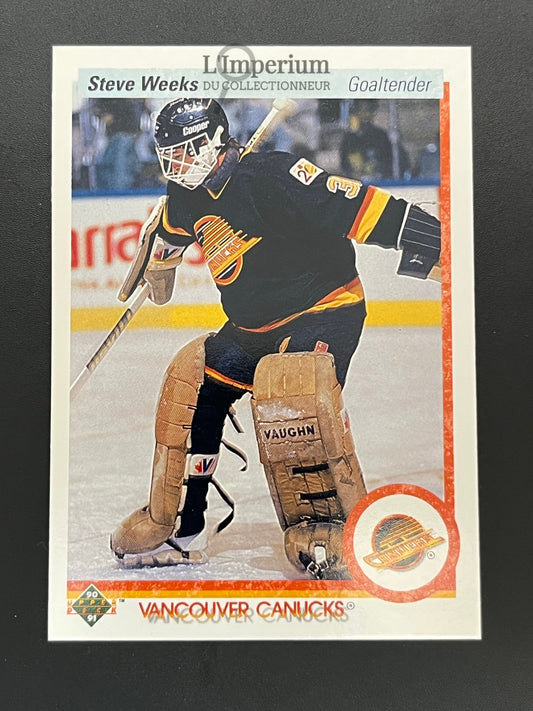107. Steve Weeks Upper Deck 1990-91 Hockey Card