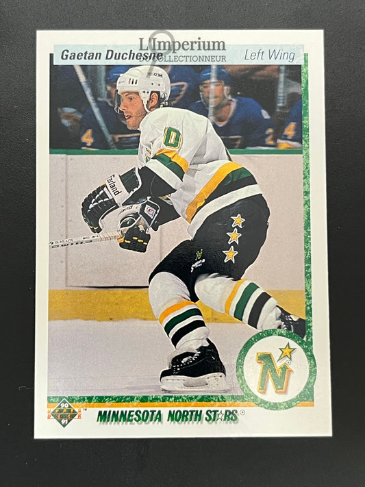 108. Geatan Duchesne Upper Deck 1990-91 Hockey Card