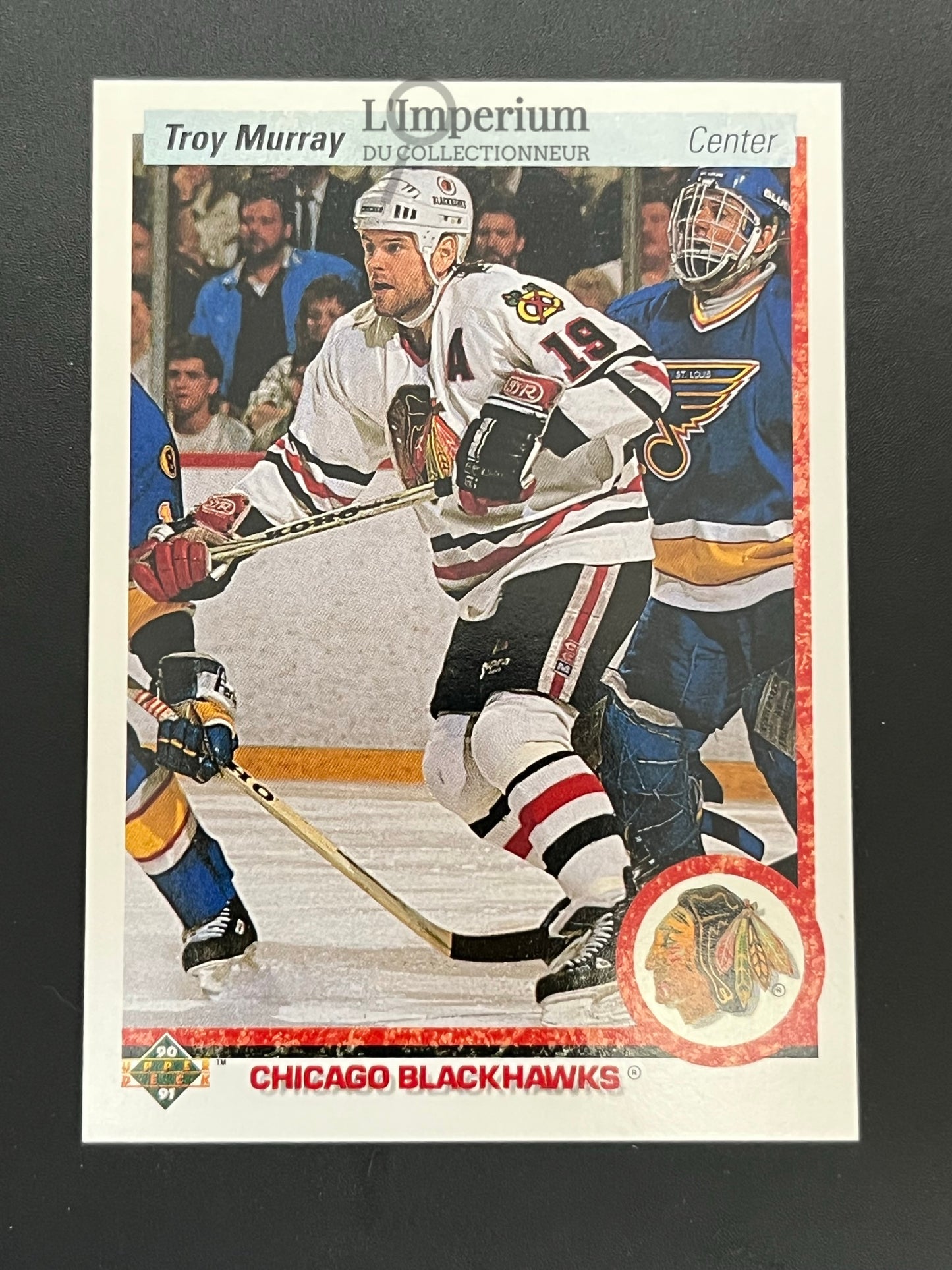 112. Troy Murray Upper Deck 1990-91 Hockey Card