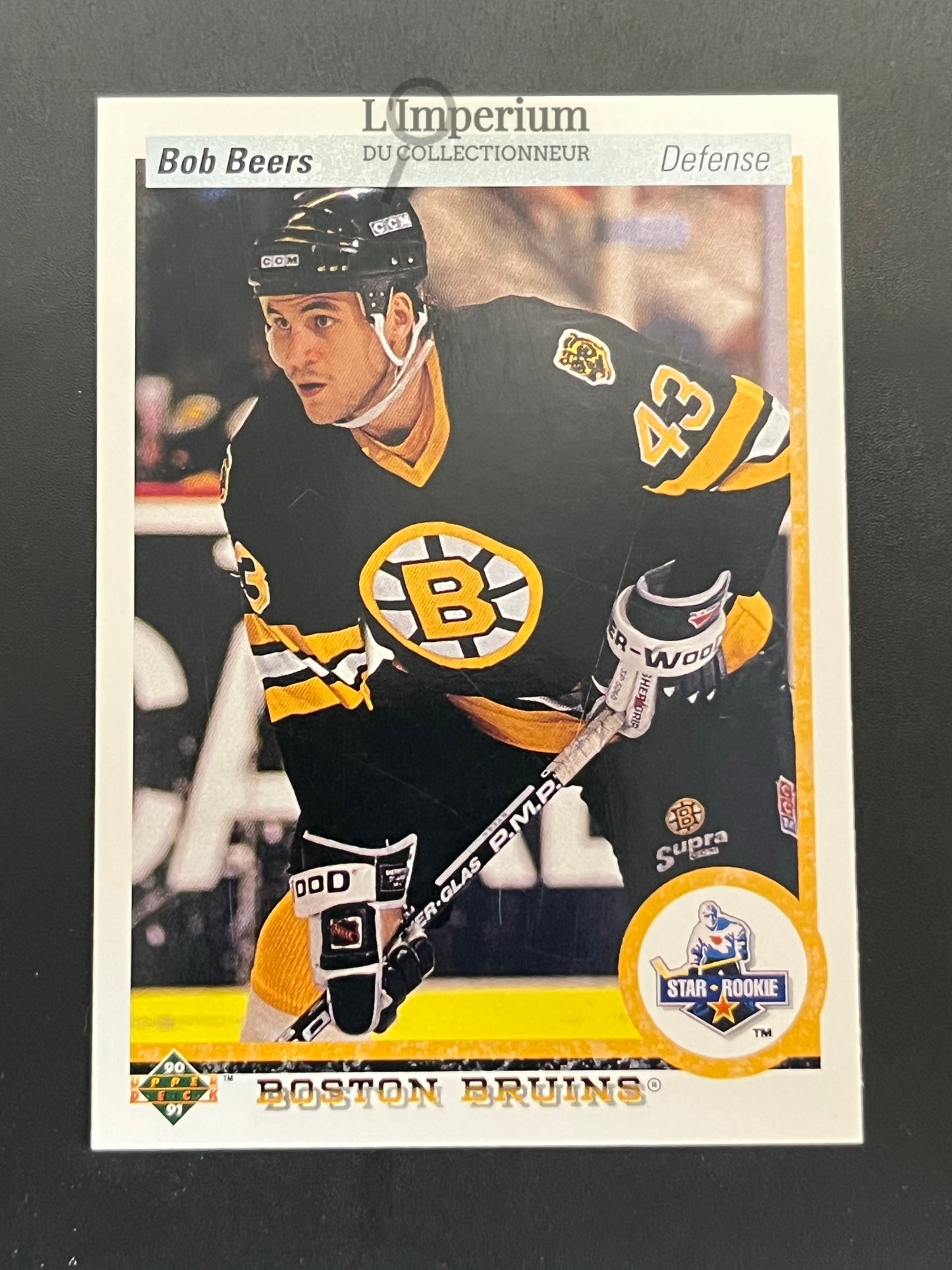 125. Bob Beers RC Upper Deck 1990-91 Hockey Card