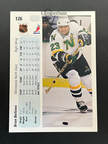 126. Brian Bellows Upper Deck 1990-91 Hockey Card