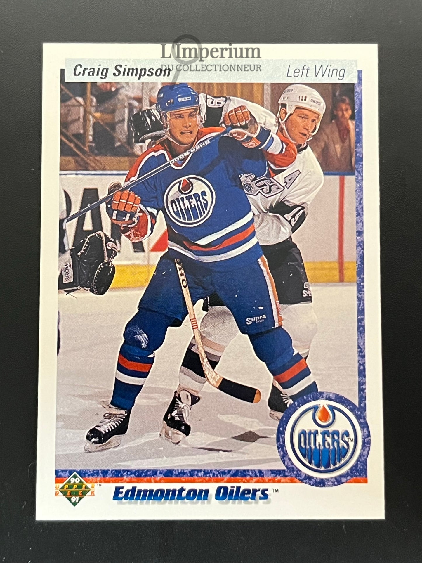 129. Graig Simpson Upper Deck 1990-91 Hockey Card