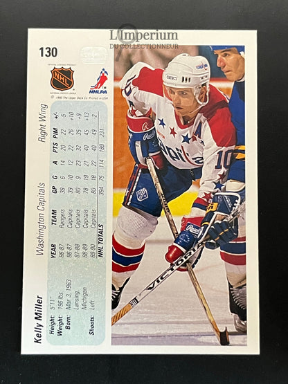 130. Kelly Miller Upper Deck 1990-91 Hockey Card