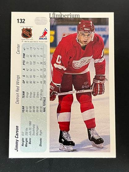 132. Jimmy Carson Upper Deck 1990-91 Hockey Card