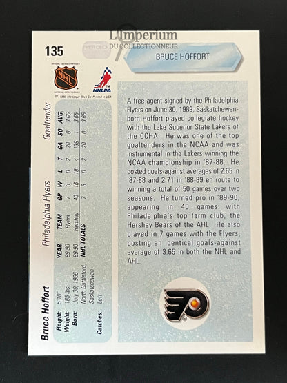 135. Bruce Hoffort RC Upper Deck 1990-91 Hockey Card