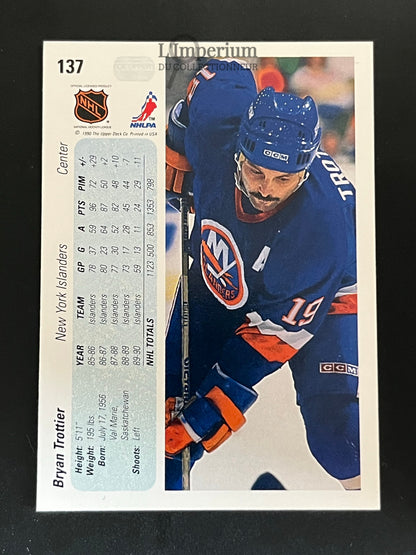 137. Brian Trottier Upper Deck 1990-91 Hockey Card