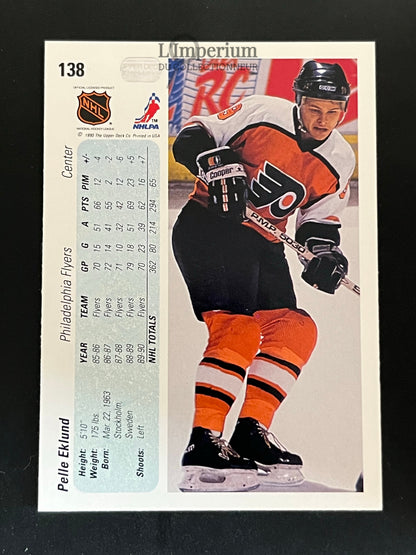 138. Pelle Eklund Upper Deck 1990-91 Hockey Card