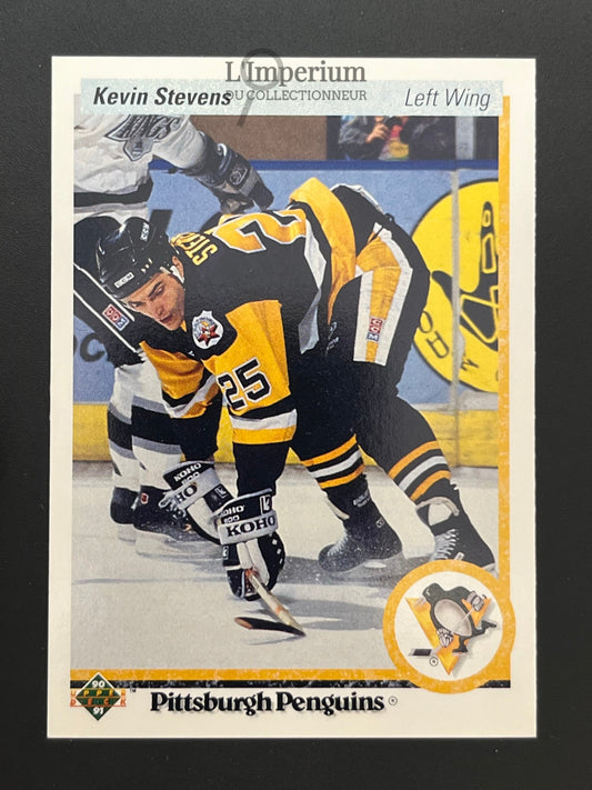 14. Kevin Stevens RC Upper Deck 1990-91 Hockey Card