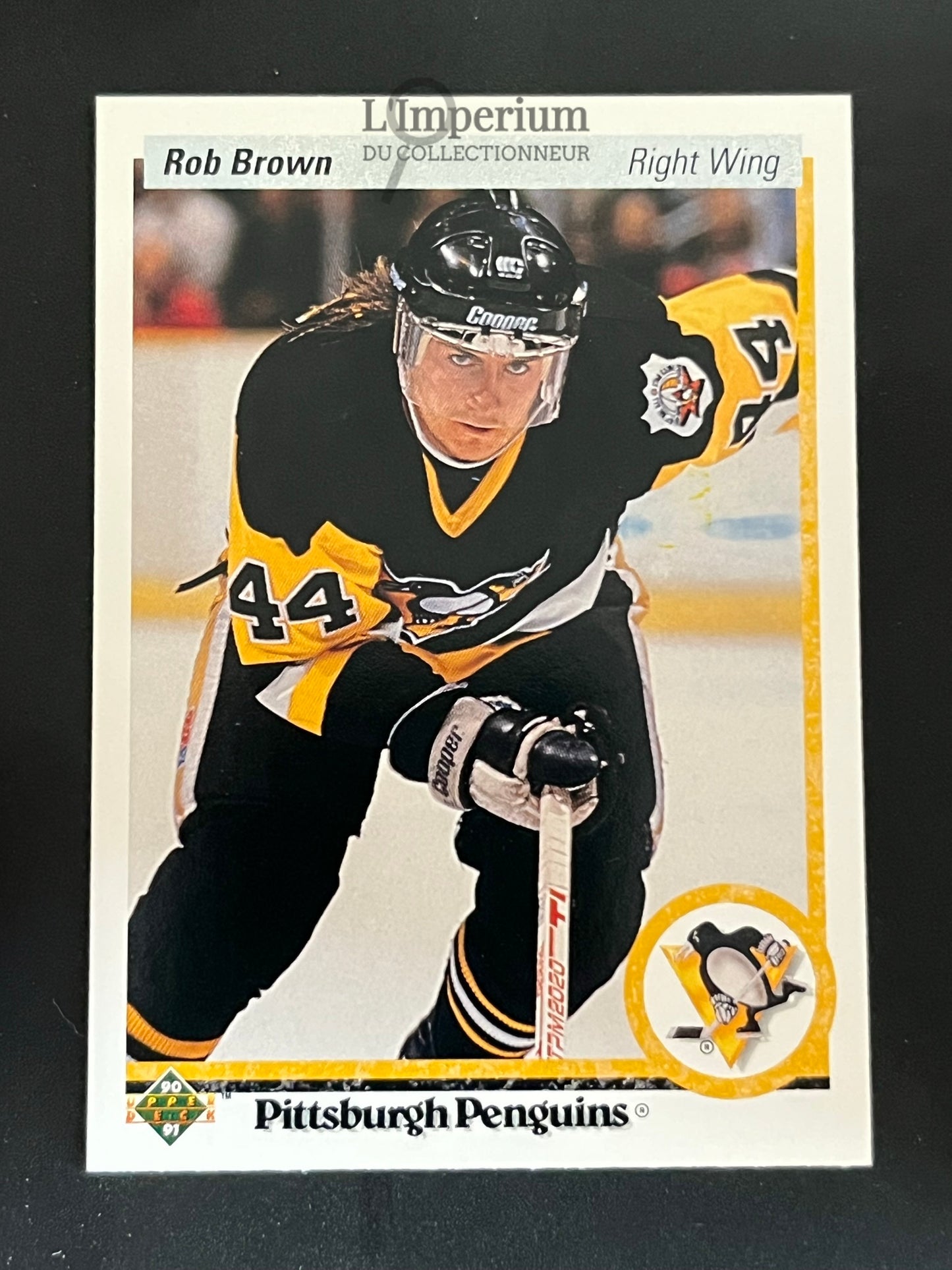 142. Rob Brown Upper Deck 1990-91 Hockey Card