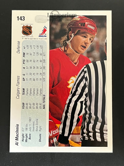 143. Al MacInnis Upper Deck 1990-91 Hockey Card