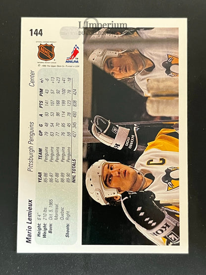 144. Mario Lemieux Upper Deck 1990-91 Hockey Card