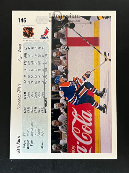 146. Jari Kurri Upper Deck 1990-91 Hockey Card
