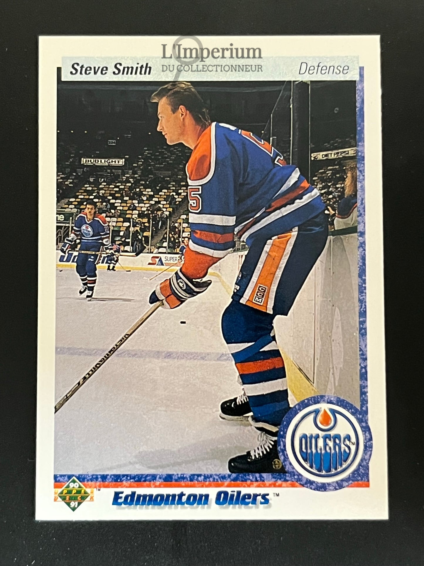 148. Steve Smith Upper Deck 1990-91 Hockey Card