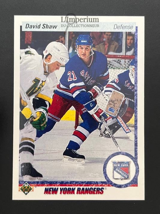 15. David Shaw Upper Deck 1990-91 Hockey Card