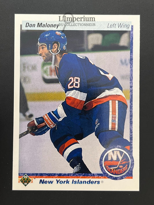 20. Don Maloney Upper Deck 1990-91 Hockey Card
