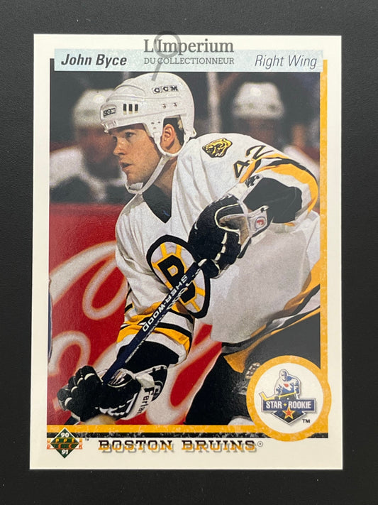 25. John Byce RC Upper Deck 1990-91 Hockey Card