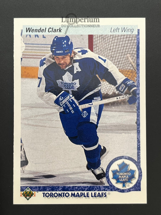 3. Wendel Clark Upper Deck 1990-91 Hockey Card