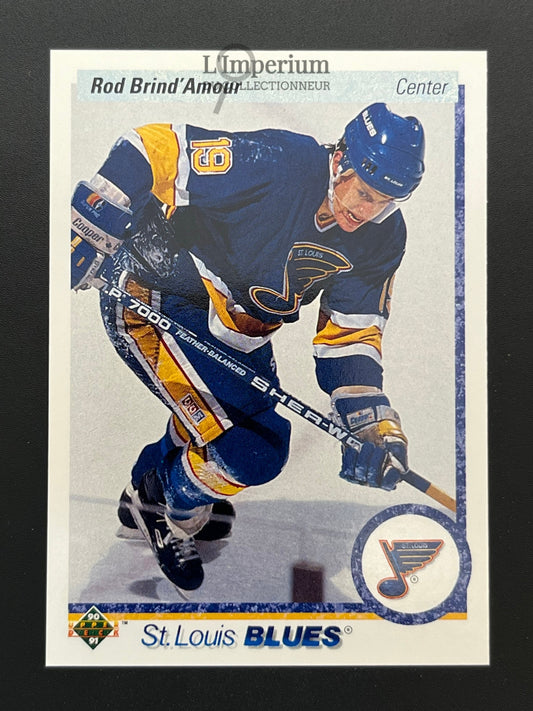36. Rod Brind’Amour RC Upper Deck 1990-91 Hockey Card