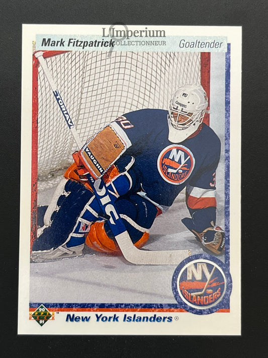 37. Mark Fitzpatrick RC Upper Deck 1990-91 Hockey Card