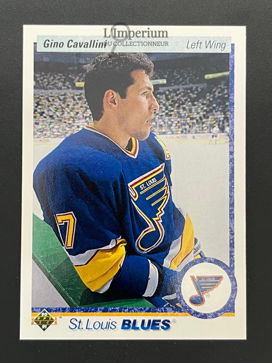 38. Gino Cavallini Upper Deck 1990-91 Hockey Card
