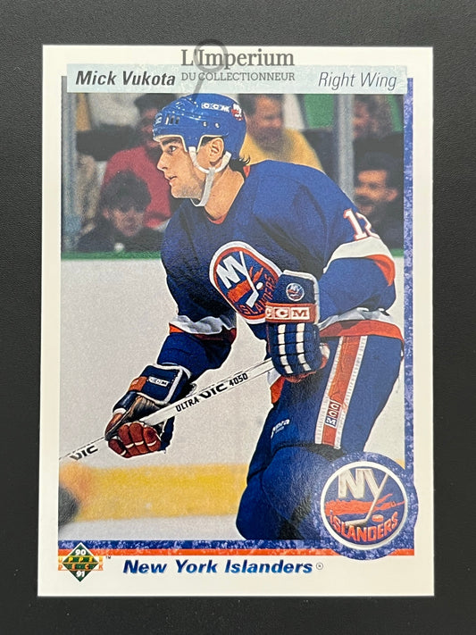 39. Mick Vukota RC Upper Deck 1990-91 Hockey Card