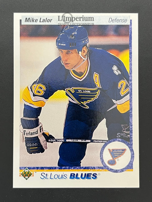 40. Mike Lalor RC Upper Deck 1990-91 Hockey Card