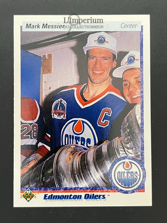 44. Mark Messier Upper Deck 1990-91 Hockey Card