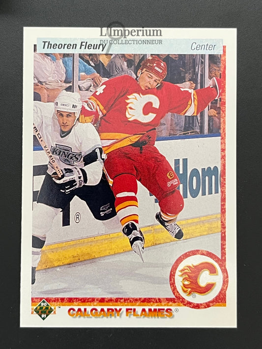 47. Theo Fleury Upper Deck 1990-91 Hockey Card